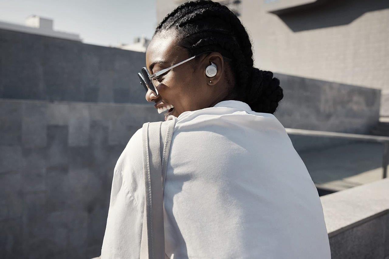 True wireless JBL Reflect Flow Pro earbuds for sports