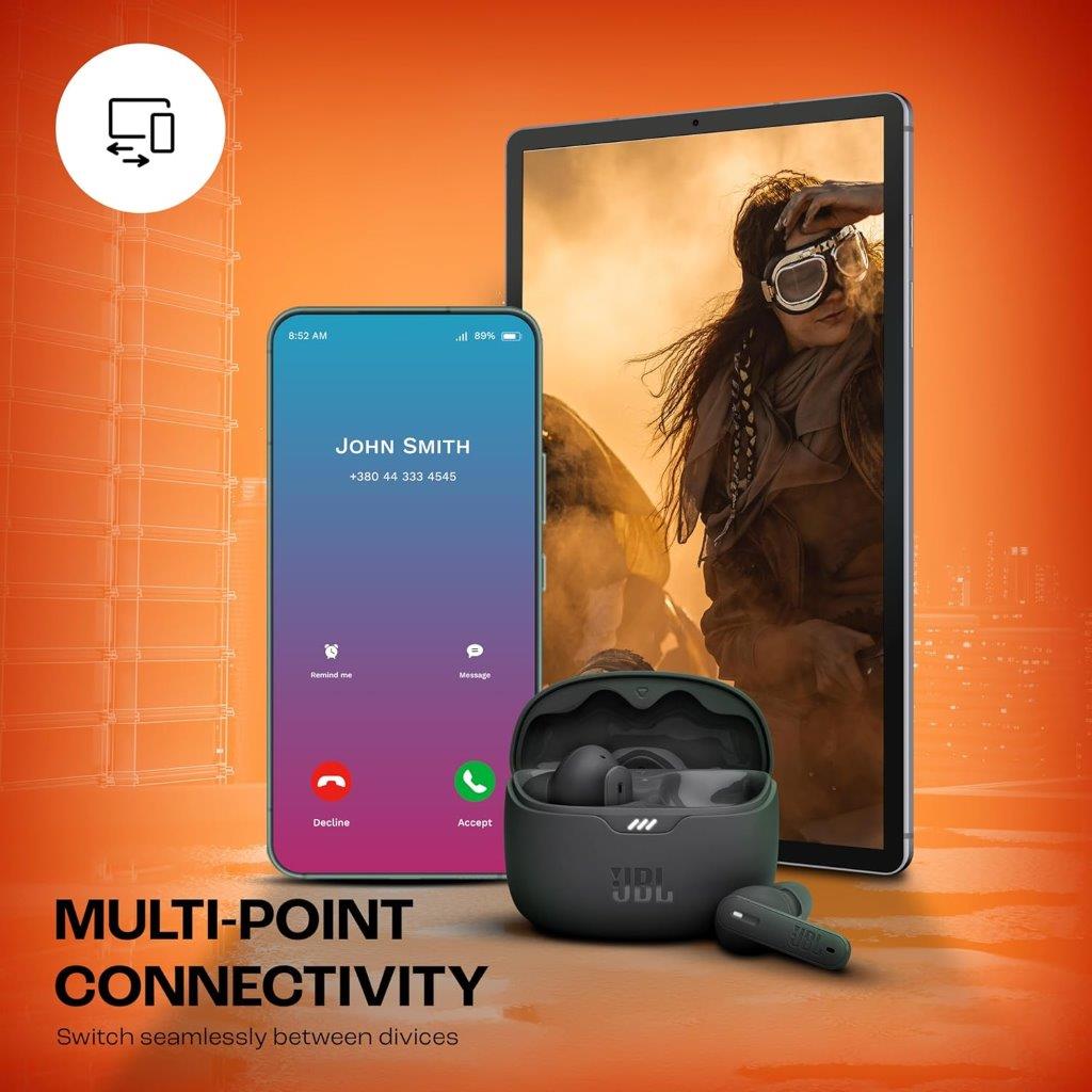 JBL Tune 245NC TWS earbuds for clear sound