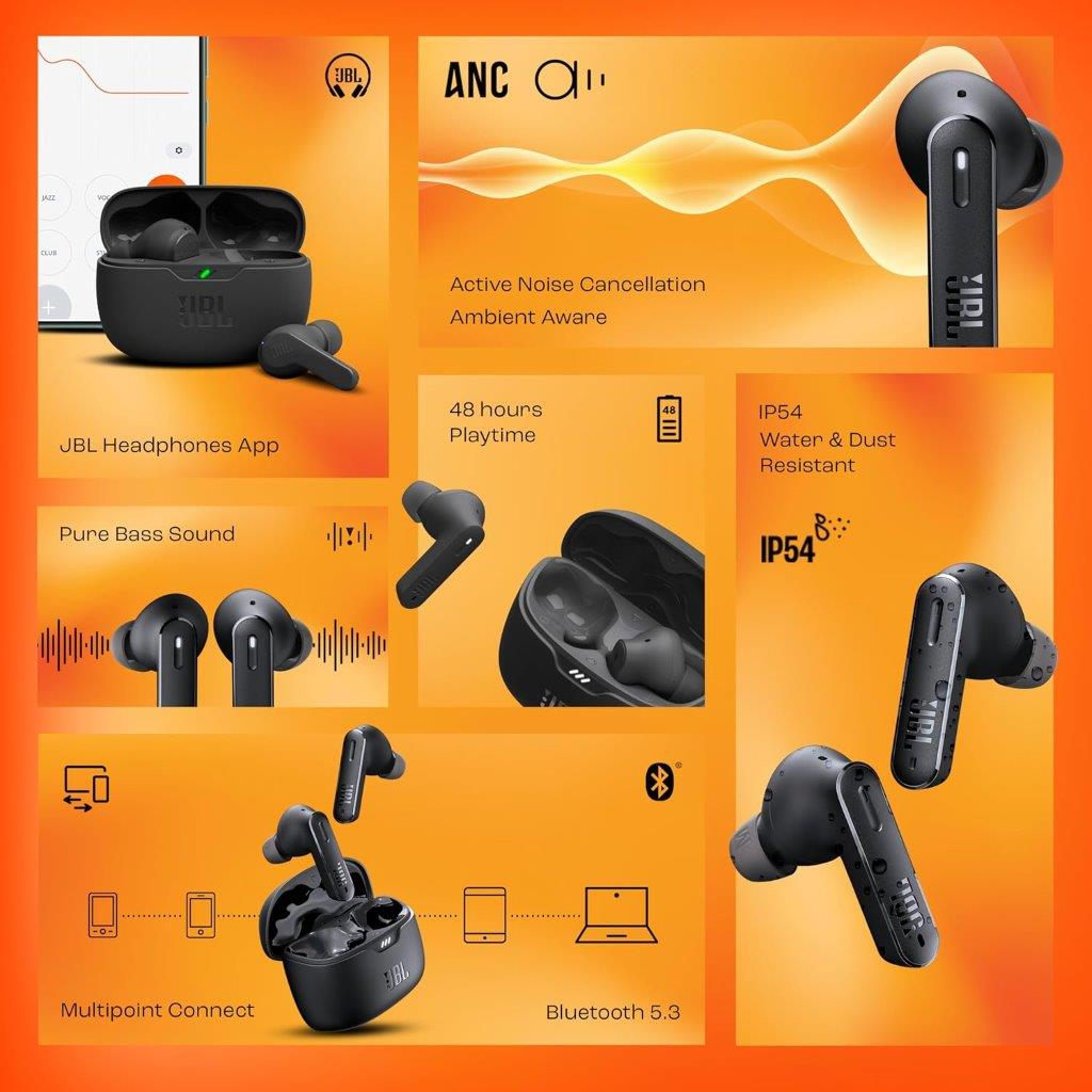 Buy JBL Tune 245NC wireless earbuds online in Bangladesh