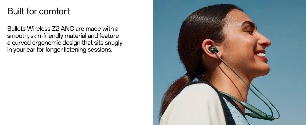 OnePlus Bullets Wireless Z2 ANC Neckband - Premium Sound Experience