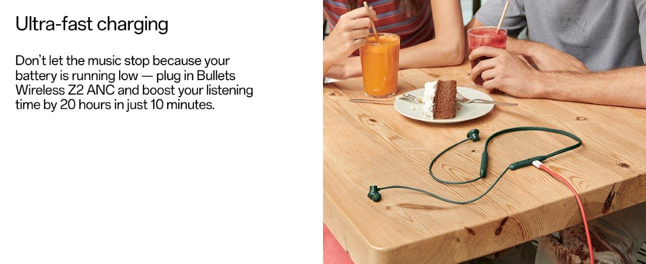 OnePlus Bullets Wireless Z2 ANC Neckband - Premium Sound Experience