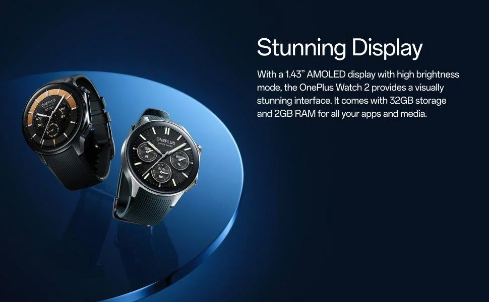 OnePlus Watch 2 premium Wear OS smartwatch available at Holooz