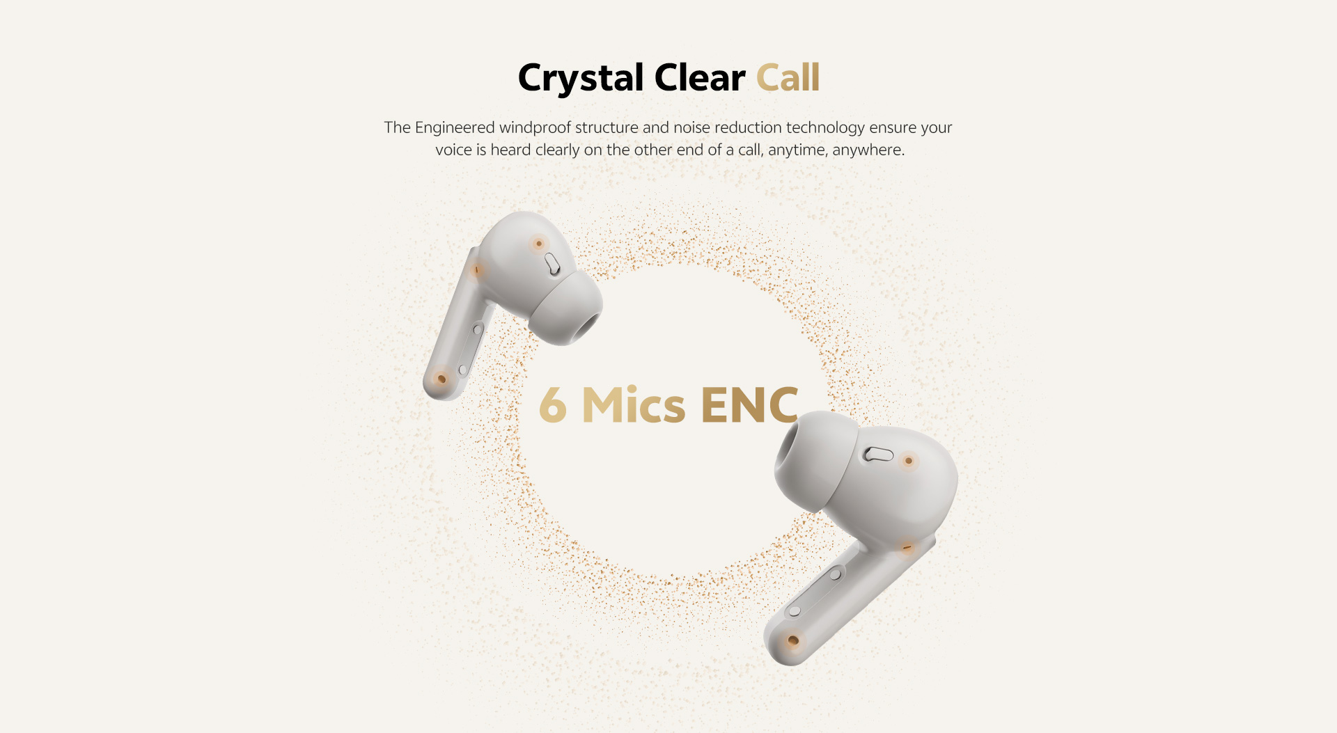 QCY HT15 Adaptive ANC Earbuds with 45dB Noise Reduction