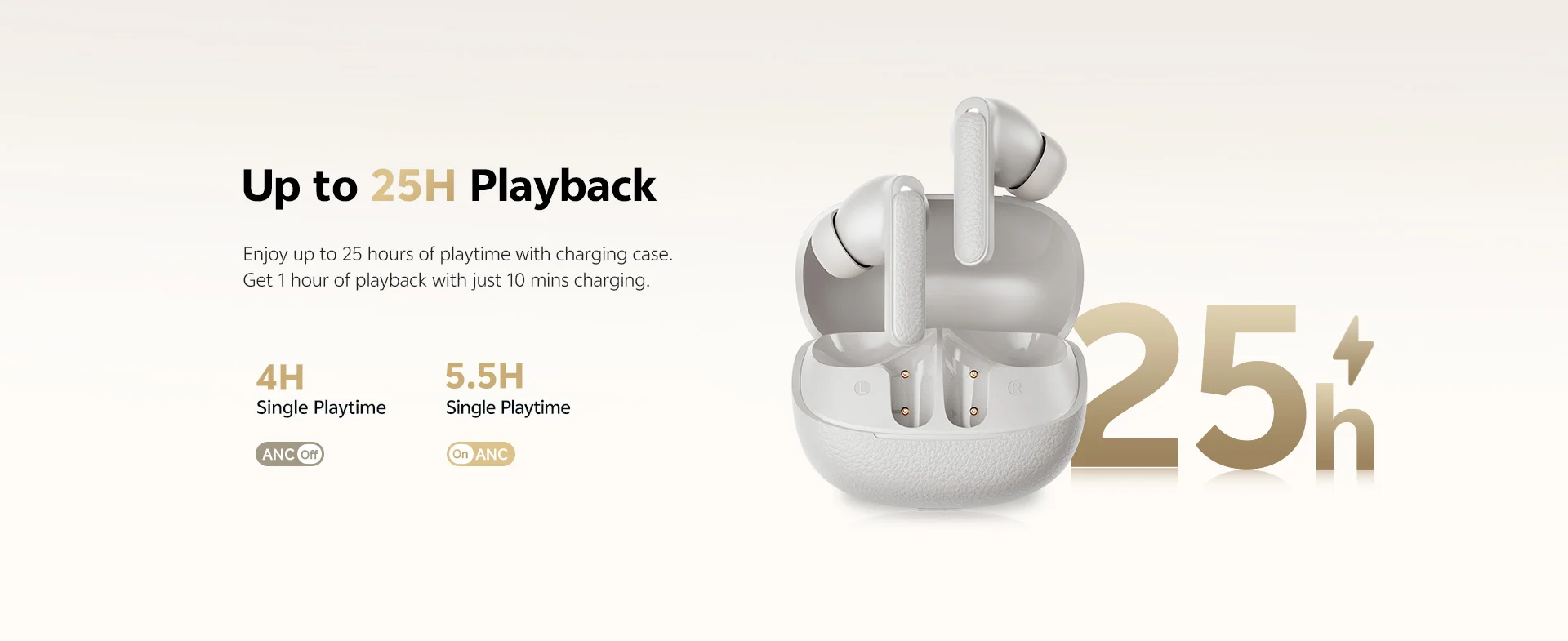 QCY HT15 45dB Adaptive ANC Earbuds for Clear Sound