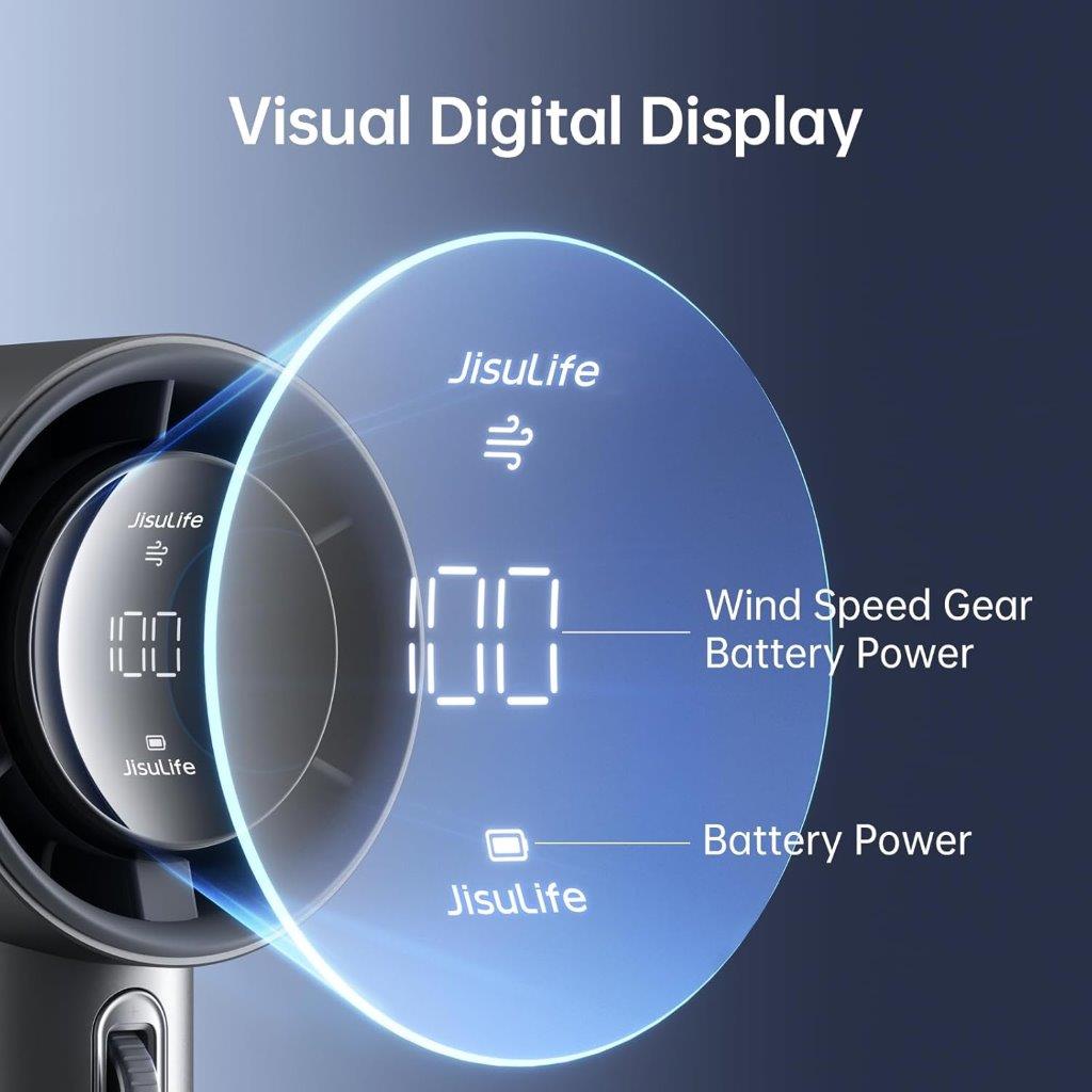 JISULIFE FA53 Pro1S Hand Fan Close-up