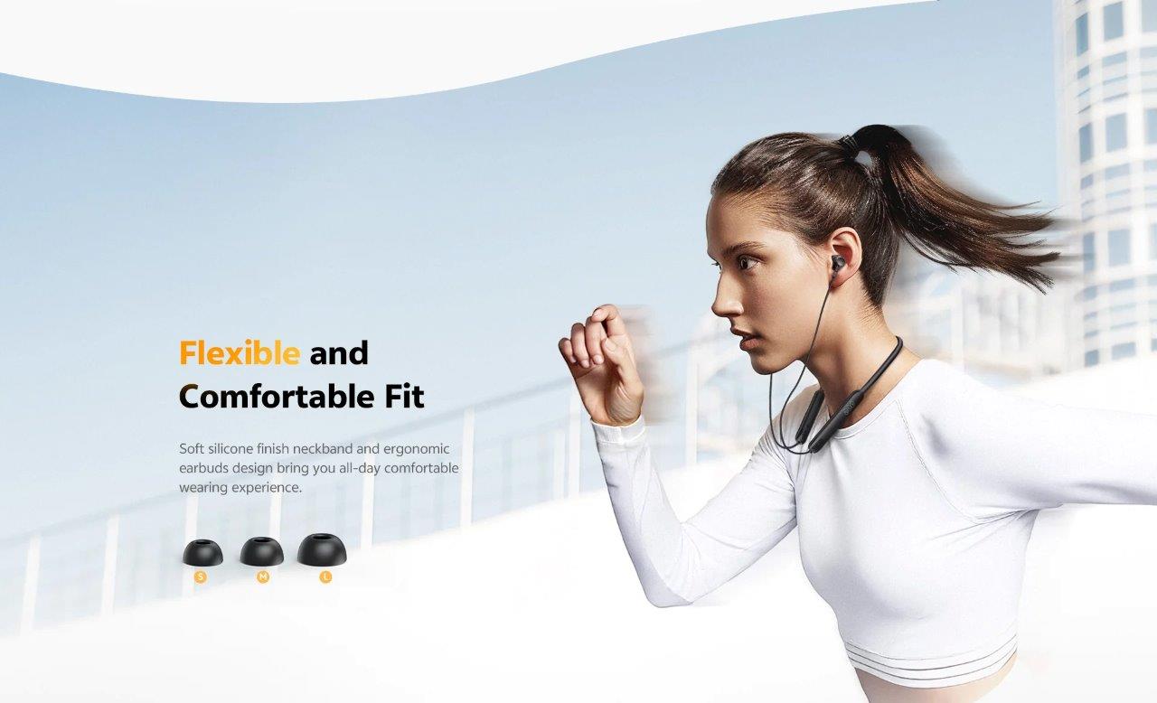 QCY TuneArc N1 C3 Neckband Headphones at Holooz Bangladesh