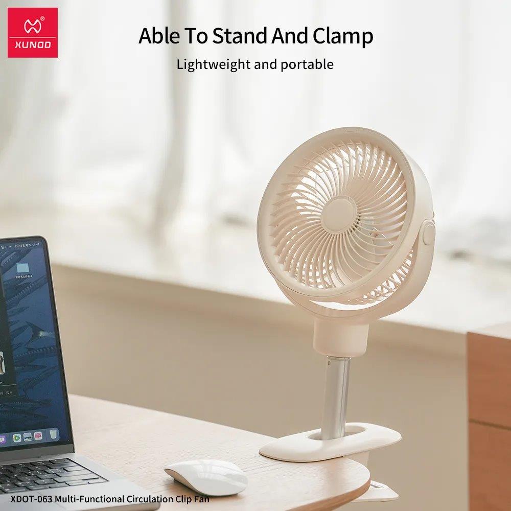 Rechargeable XUNDD XDOT-063 Fan - Strong Wind & Quiet Operation