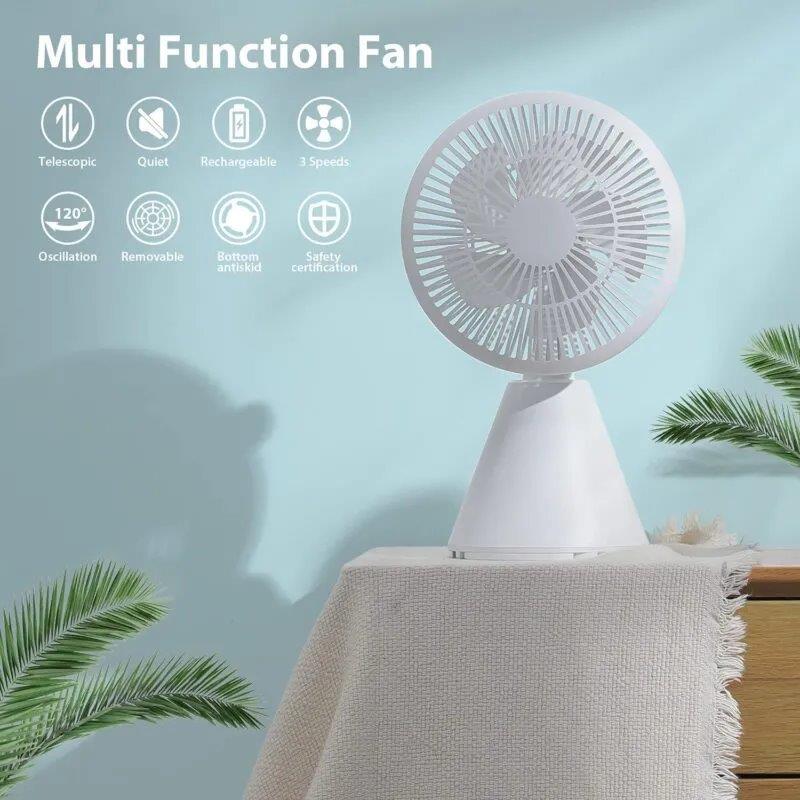 Xundd XDOT-024 USB Rechargeable Oscillating Fan