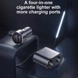 Buy Baseus 80W Cigarette Lighter Charger online from Holooz
