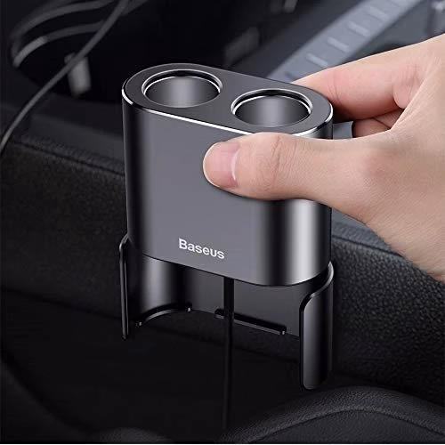 Baseus Dual USB Car Charger & Dual Cigarette Lighter 80W