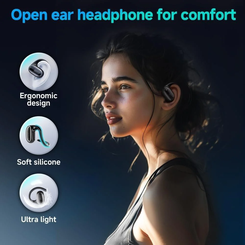 Holooz QCY Crossky GTR2 earbuds lightweight open ear headphones 