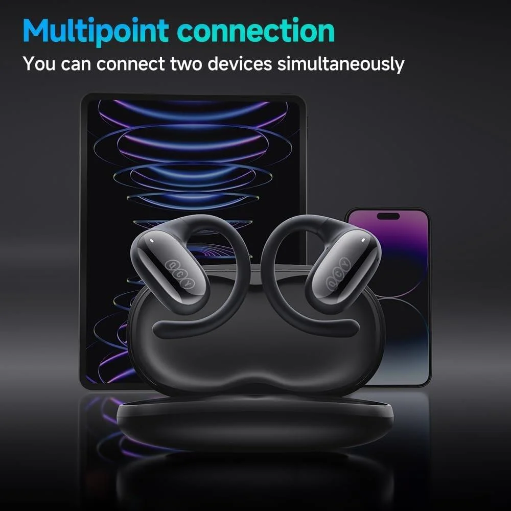 QCY Crossky GTR2 sports open ear wireless earbuds secure fit BD 