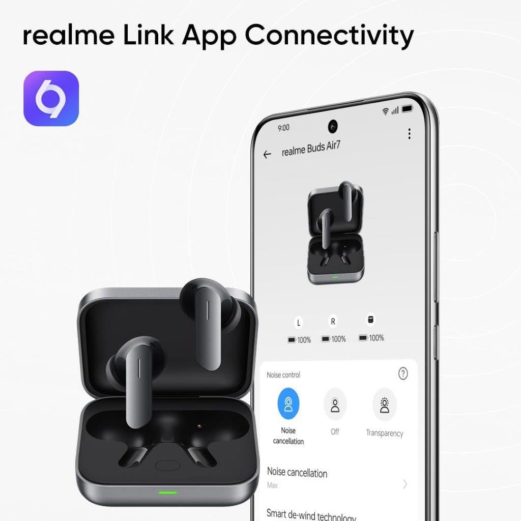 Realme wireless earbuds Air 7 LHDC tech available at Holooz