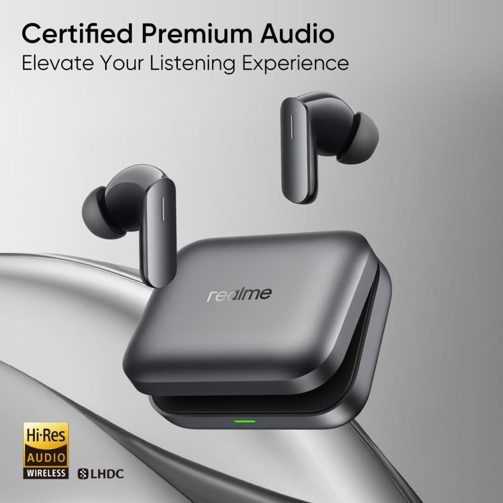 Realme Buds Air 7 noise cancelling earbuds in BD from Holooz