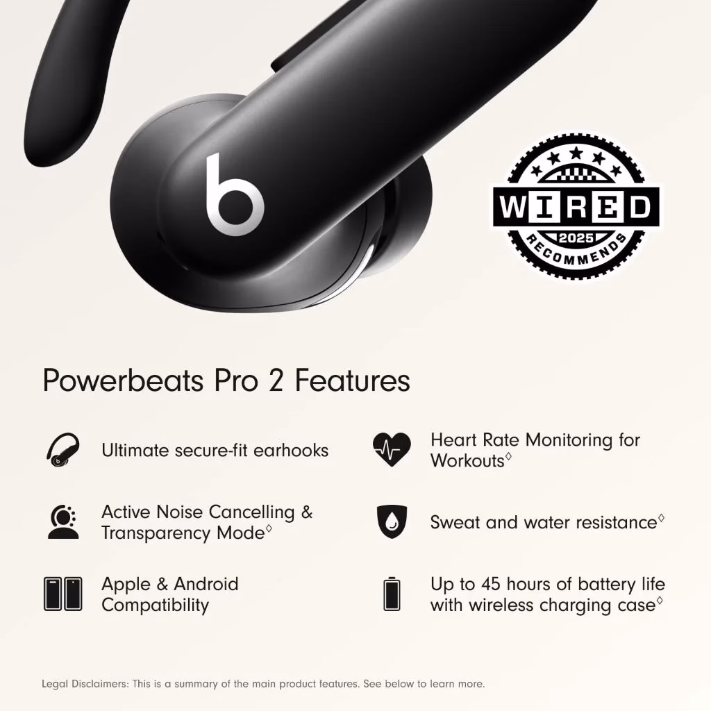 Powerbeats Pro 2 by Beats with secure-fit ear hooks at Holooz