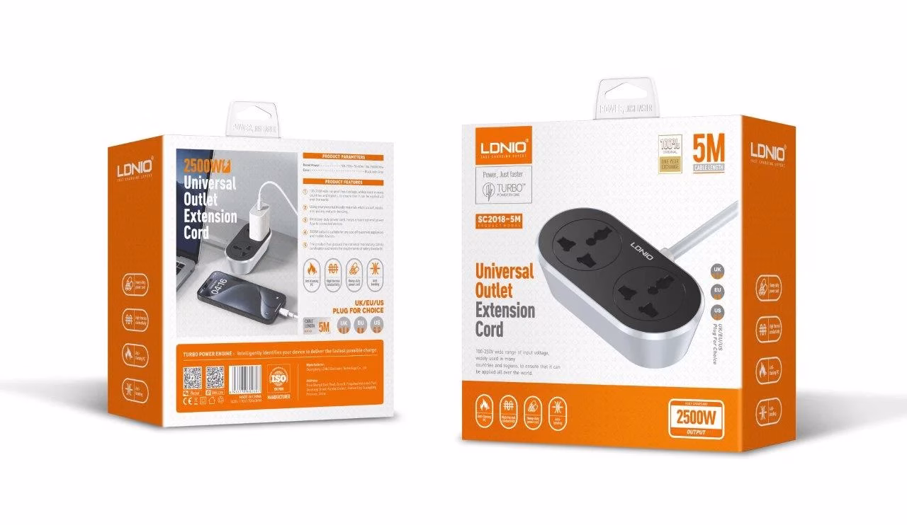 LDNIO SC2018 2 outlet extension cord buy online BD