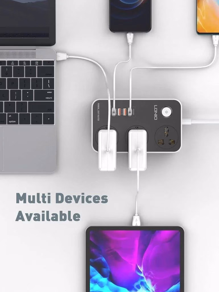 LDNIO SC3412 PD20W multi socket extension cord in Bangladesh