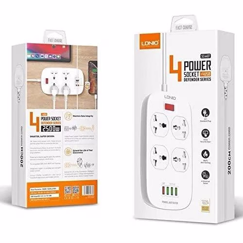 Affordable LDNIO SC4407 power socket with USB charging Holooz BD
