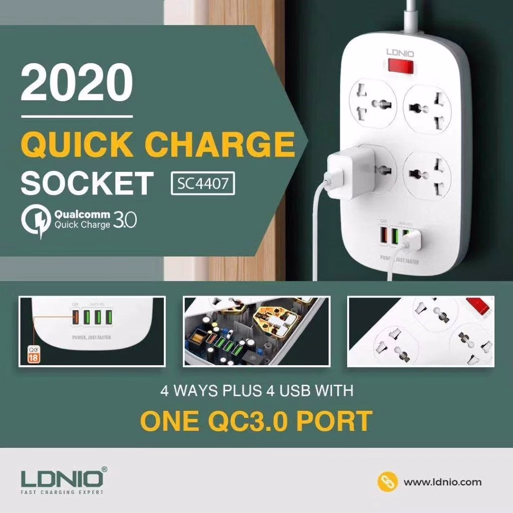 Buy LDNIO SC4407 power strip online at low price Holooz Bangladesh
