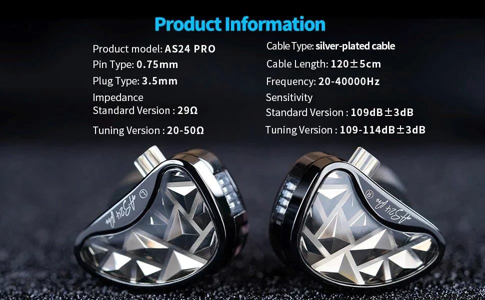 KZ AS24 Pro Professional In Ear Headphones for Studio Use – Holooz