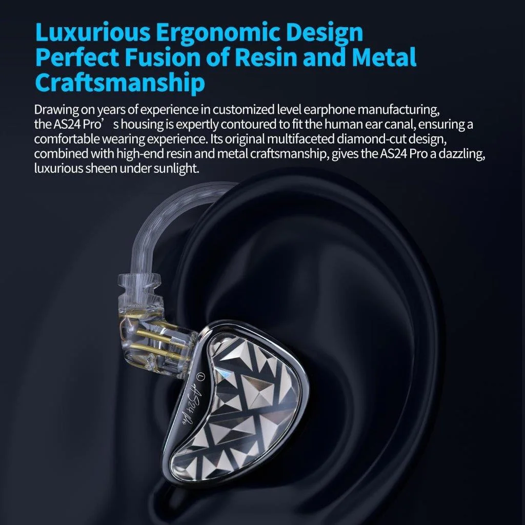 Best KZ AS24 Pro 12 Balanced Armature Drivers Headphones BD – Holooz