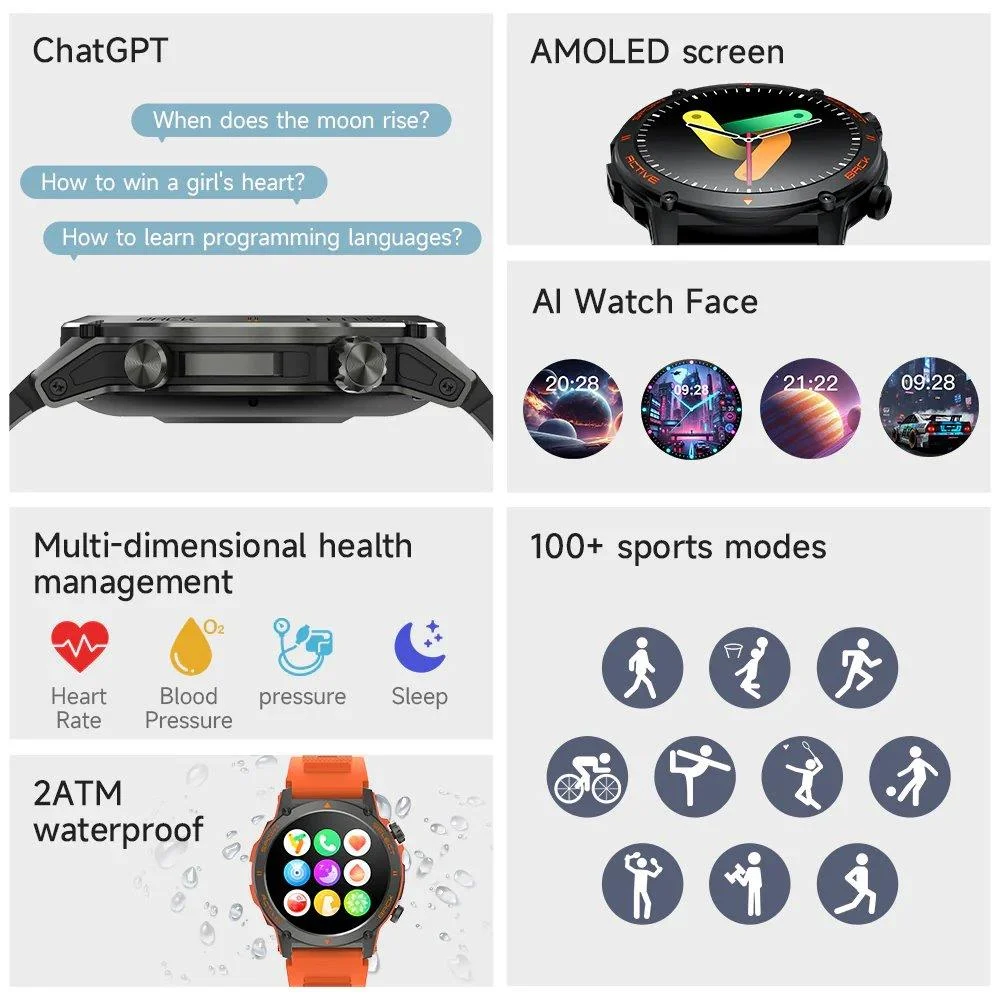 Buy Latest Kumi GT3 Smart Watch Online – Holooz Bangladesh