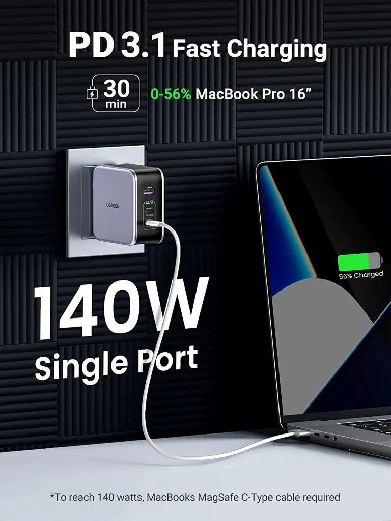 Holooz Bangladesh UGREEN Nexode 140W USB-C charger for all devices