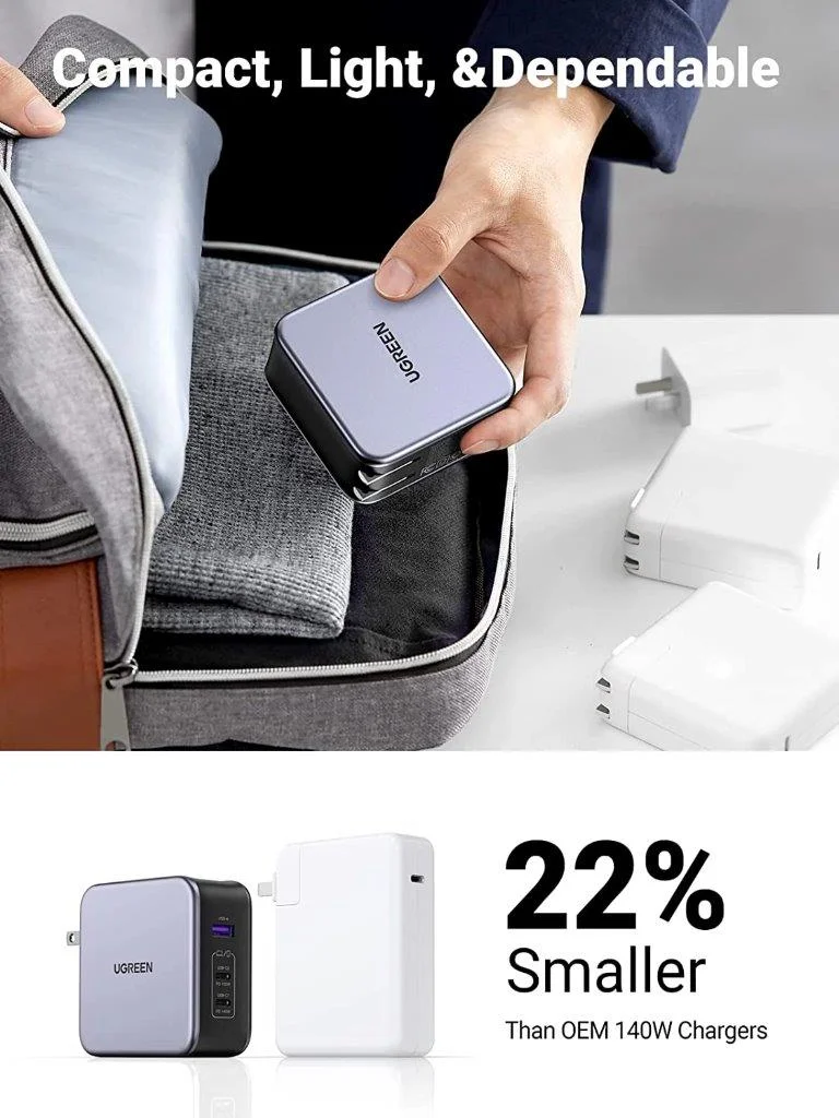 Shop UGREEN 140W 3-Port Charger online Holooz Bangladesh deals