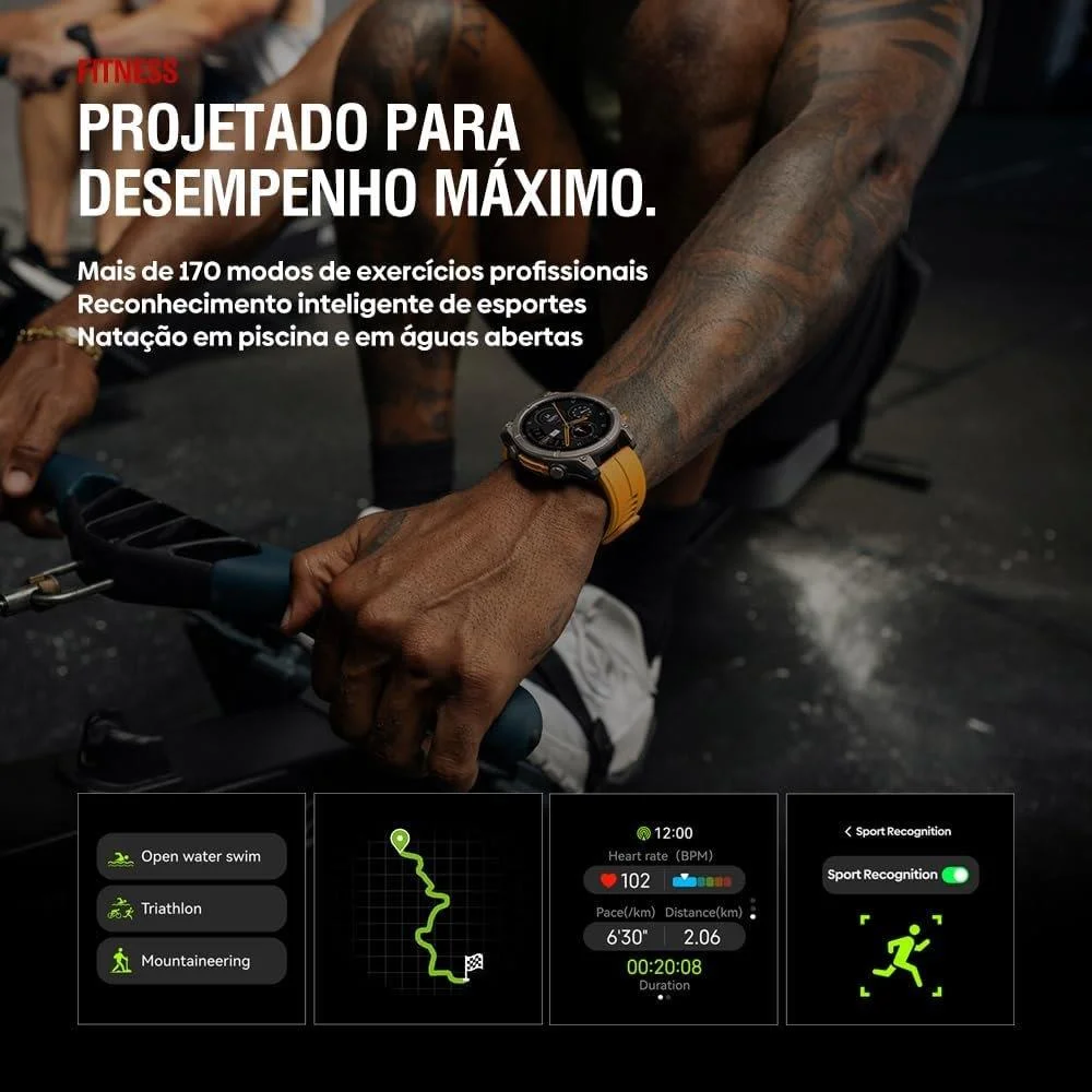 Holooz Zeblaze Stratos 4 smartwatch heart rate monitor image