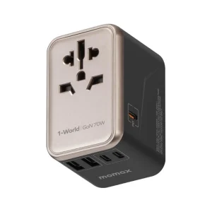 Momax UA8A universal travel charger with 5 USB ports