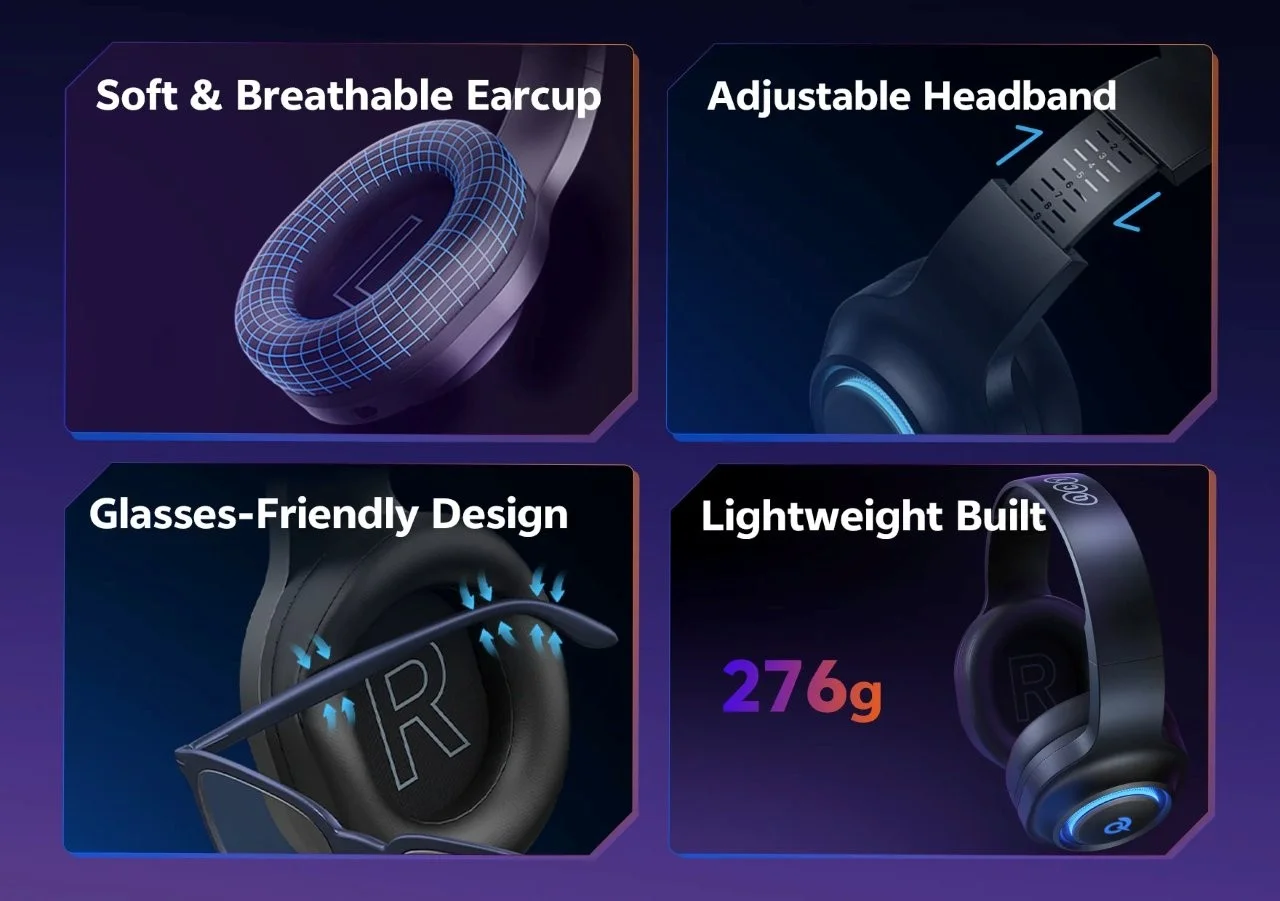 QCY HEROAD V200 H4GM wired headset for gamers Holooz