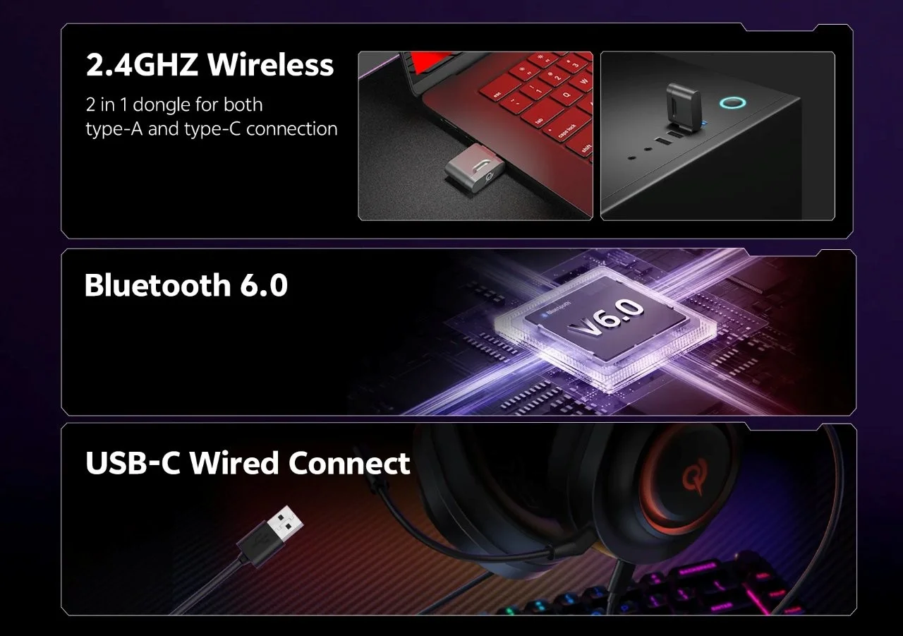 QCY HEROAD V200 H4GM gaming headphone original in Bangladesh