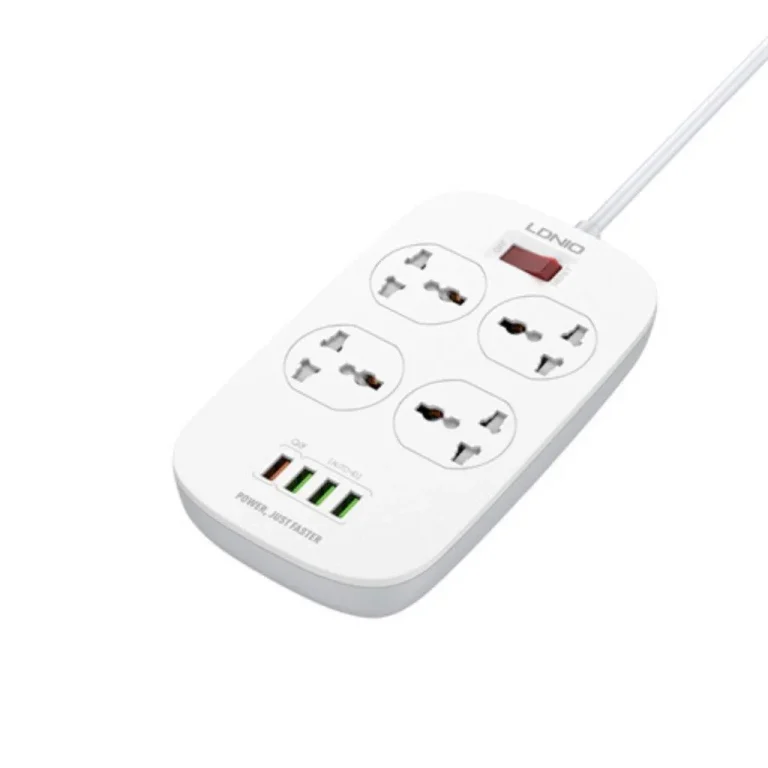 LDNIO SC4407C Universal Outlet 45W USB Power Strip with 4 AC outlets