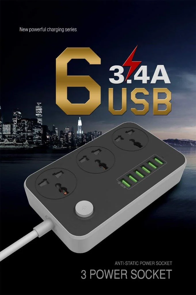 Original LDNIO SC3604 power strip for home and office use