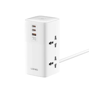 Original LDNIO 70W desktop power adapter SK4396 available at Holooz