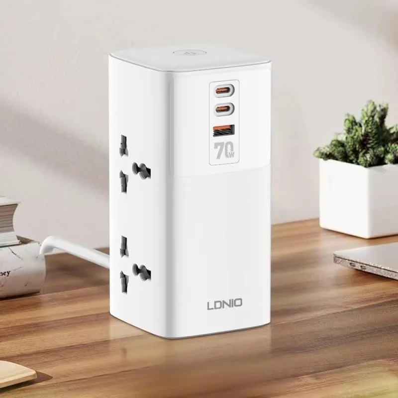 Ldnio 70W Multifunctional UK Desktop Power Adapter SK4396