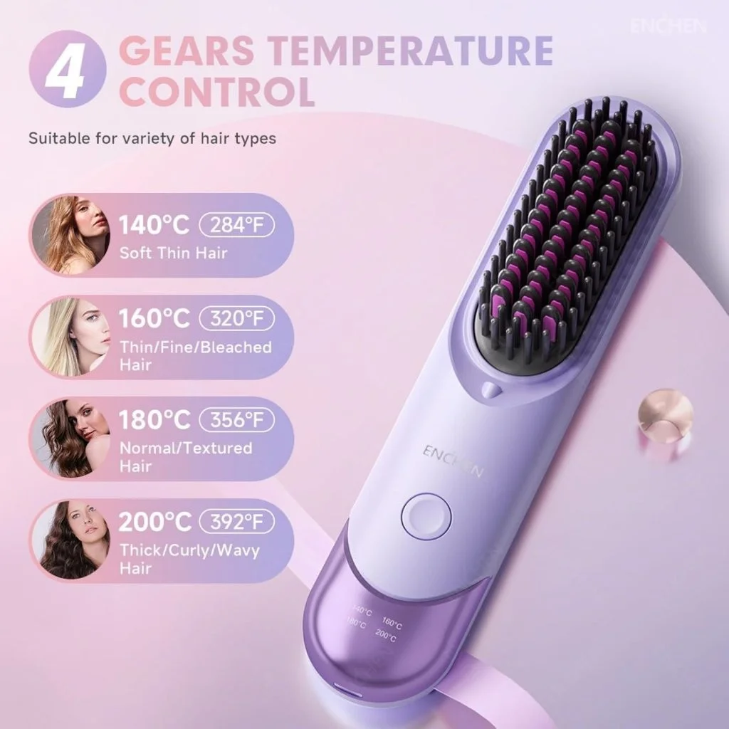Affordable Xiaomi Enchen H100 hair straightener brush Bangladesh
