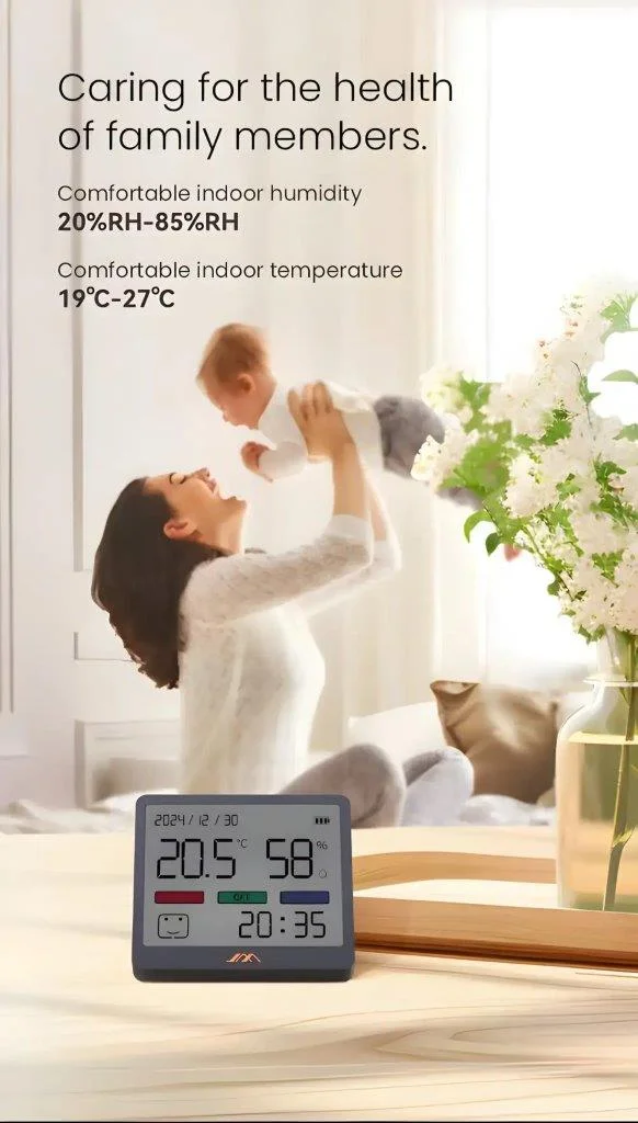 Holooz Bangladesh Xiaomi JIMIHOME JM-G3002 Clock with Humidity Monitor