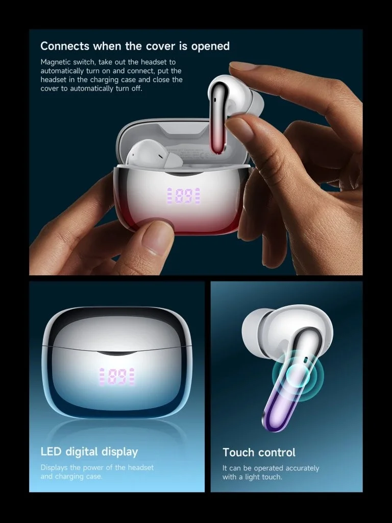 Hoco EQ16 ANC ENC earbuds best price in Bangladesh Holooz store