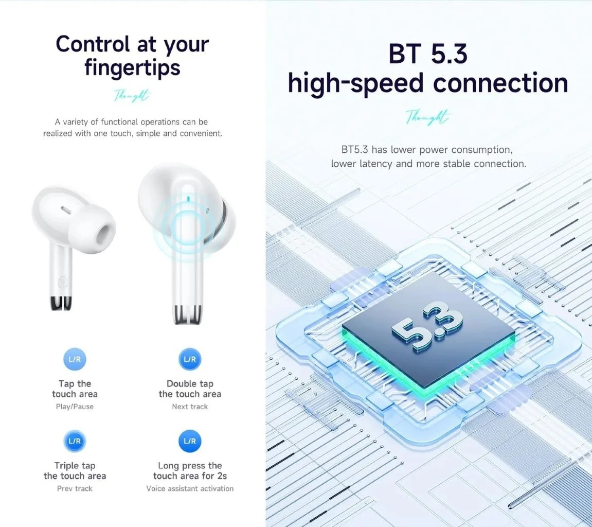 Affordable Hoco EQ2 True Wireless Earbuds in Bangladesh