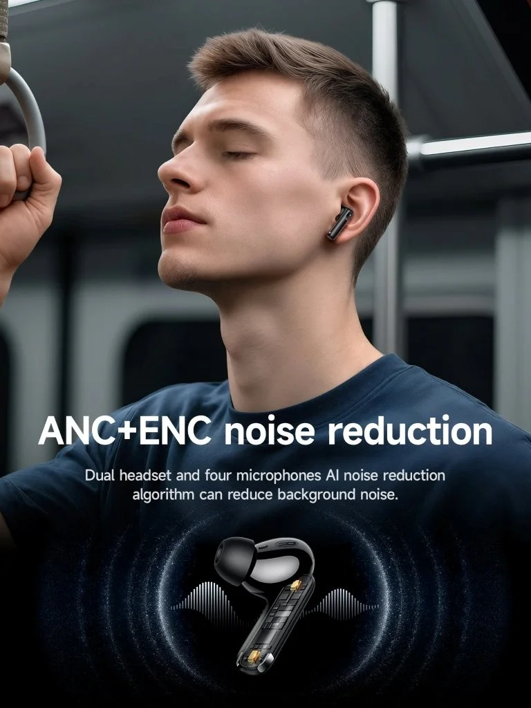 Hoco EQ27 wireless earbuds with AI noise cancellation Holooz low price