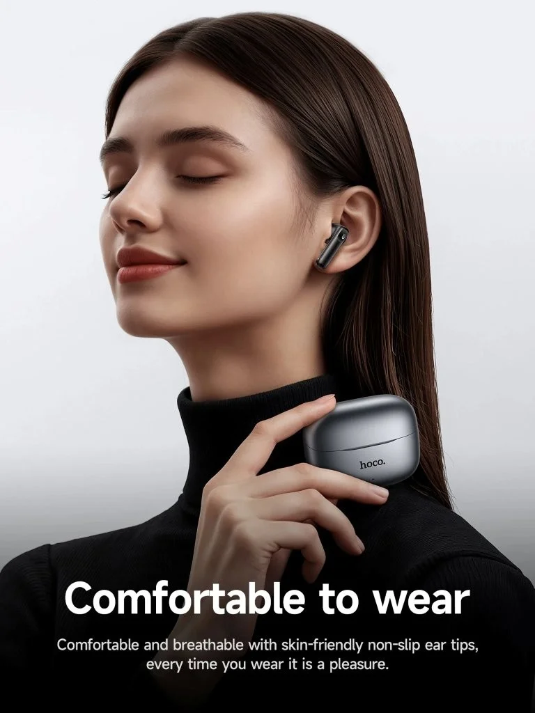 Holooz Hoco EQ27 ANC ENC Earbuds premium audio Bangladeshi store