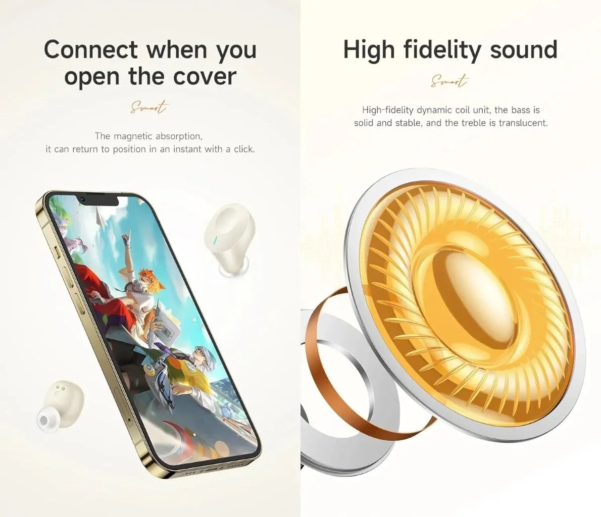 Original Hoco EQ3 wireless earbuds available at Holooz Bangladesh