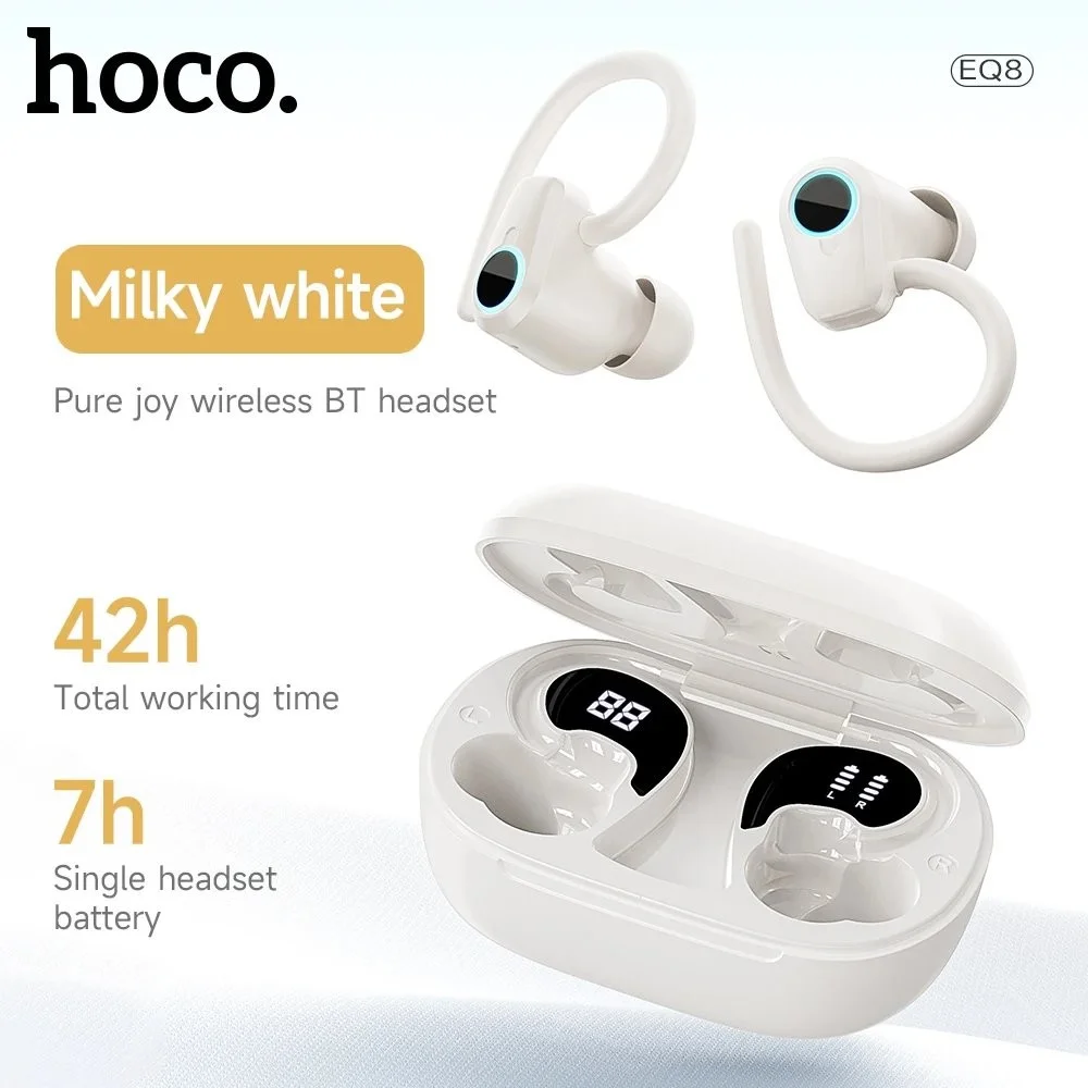 Hoco EQ8 Pure Joy Earhook TWS Earbuds – Buy from Holooz Bangladesh