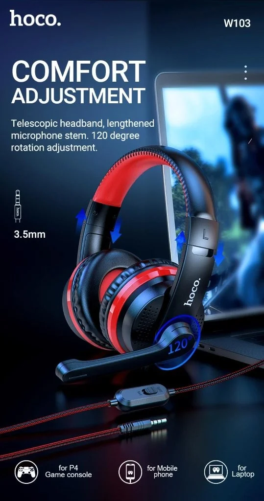 Hoco W103 gaming headphone at low price in Bangladesh – Holooz