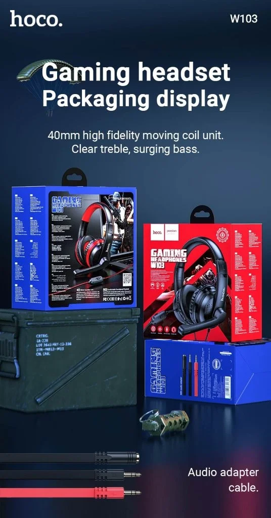 Affordable Hoco W103 gaming headphone in Bangladesh – Holooz store
