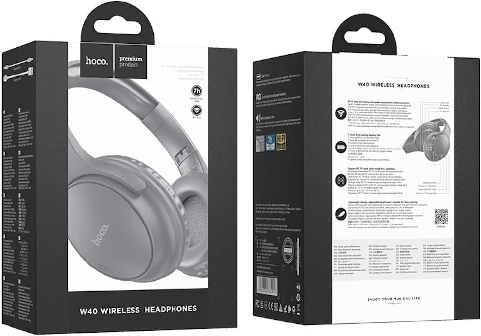 Hoco W40 noise-canceling headphones stylish Holooz purchase