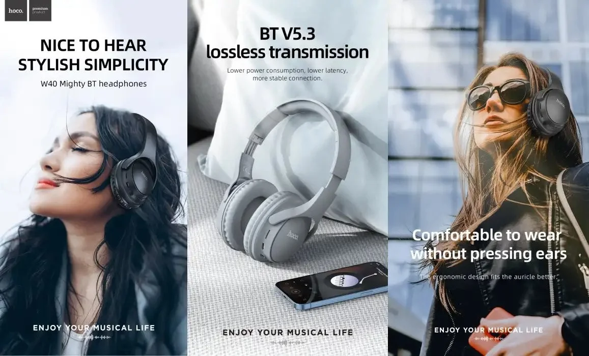 Buy Hoco W40 Bluetooth headphones from Holooz at low price