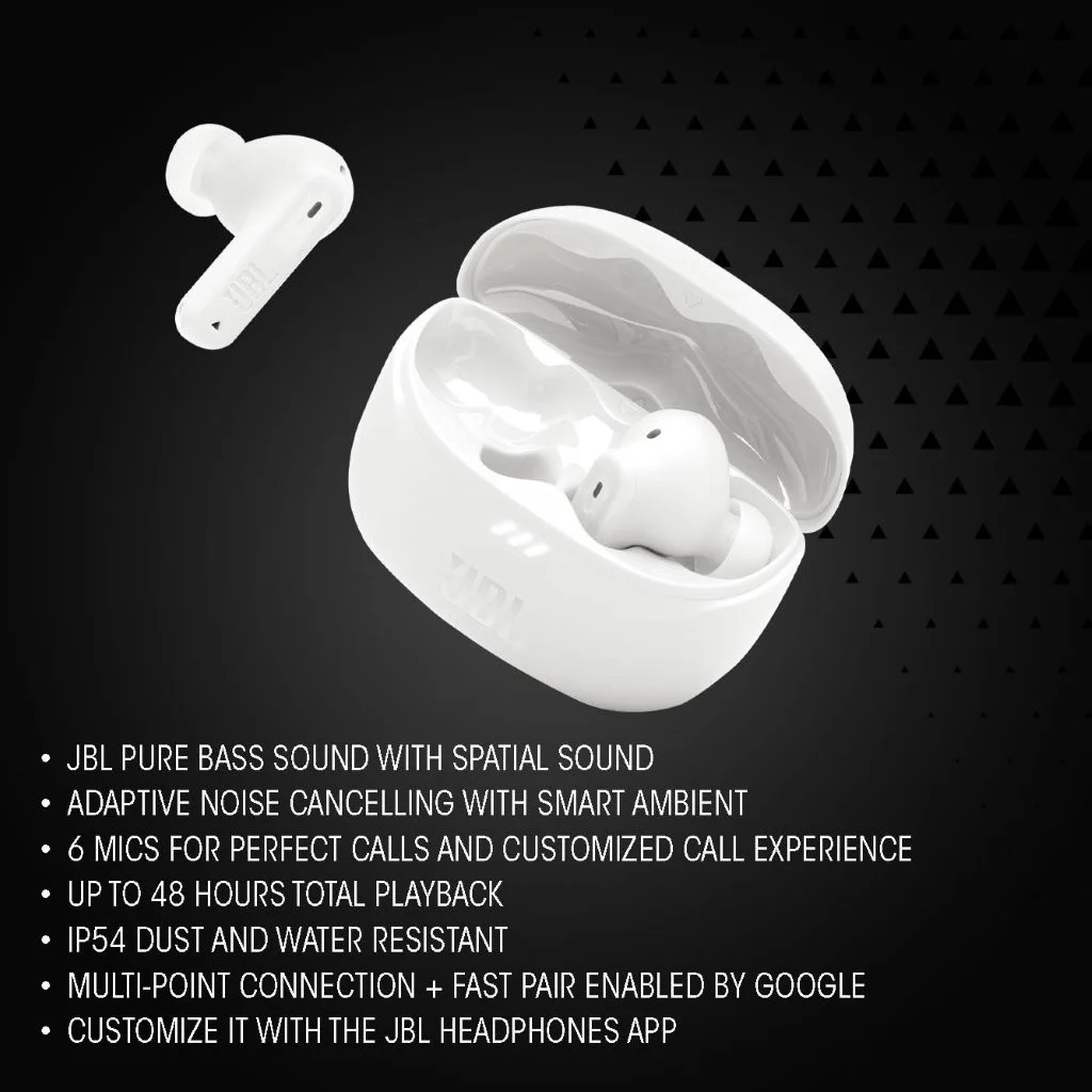 JBL Tune Beam 2 wireless earbuds with charging case Bangladesh
