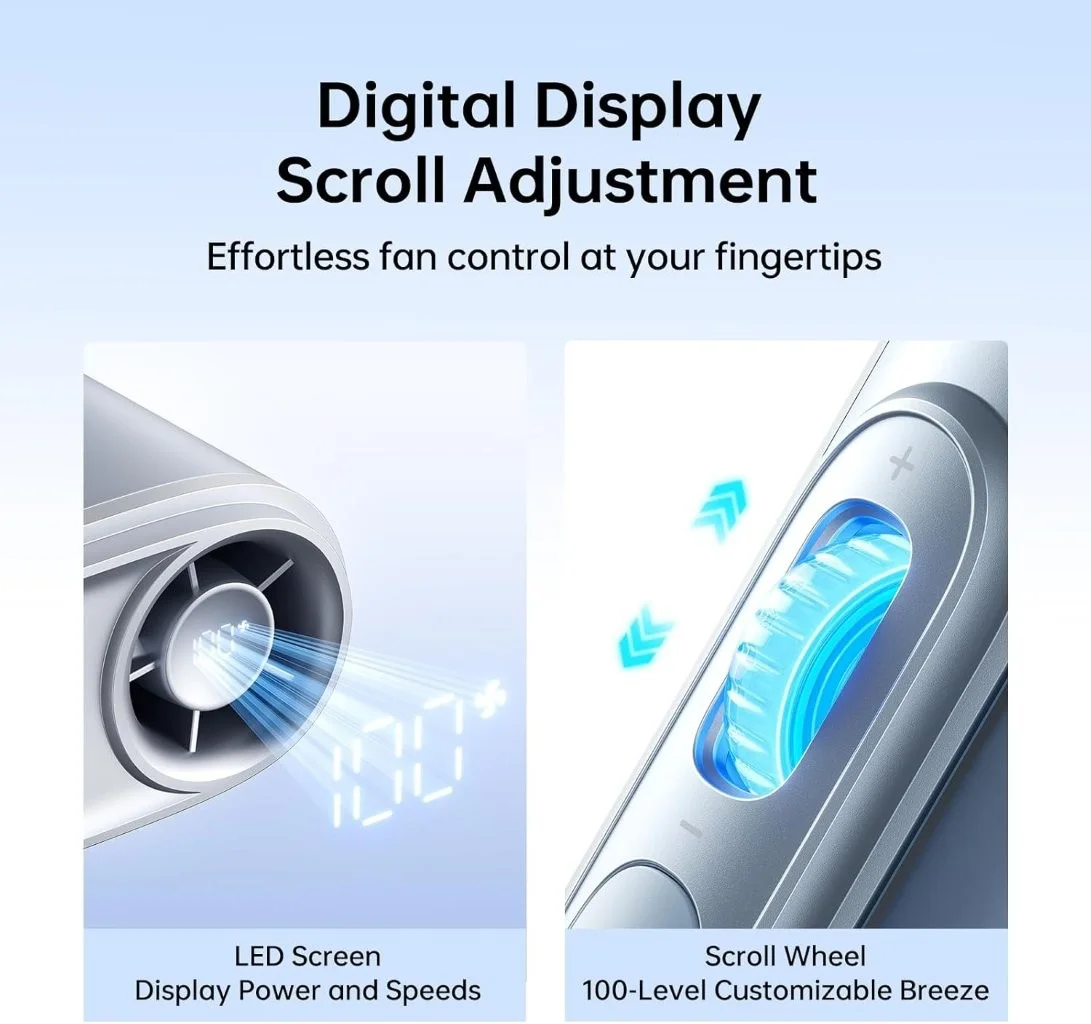 Hands free JISULIFE neck fan Life 5 for summer use Bangladesh